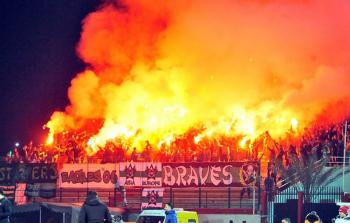 مشجعي فريق الرجاء البيضاوي بالمغرب