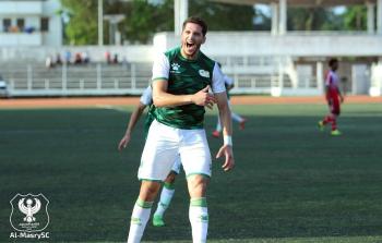 الدولي محمود وادي لاعب فريق بورسعيد المصري