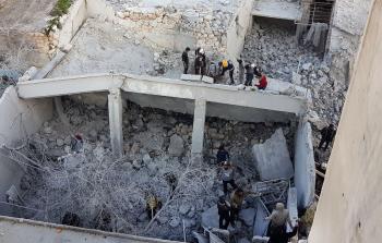 جانب من القصف المستمر على الشمال السوري (أ ف ب)