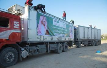 شاحنات لحوم الهدي تدخل قطاع غزة