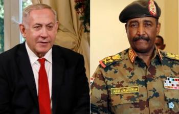 البرهان ونتنياهو صورة مدمجة (أرشيف)