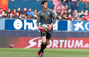 البلجيكي تيبو كورتوا حارس نادي ريال مدريد