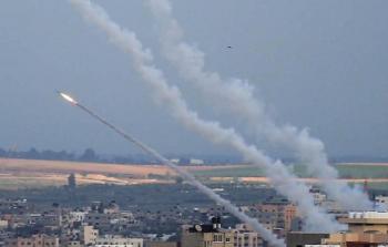 ؤشقات صاروخية أطلقتها المقاومة من غزة تجاه الأراضي المحتلة