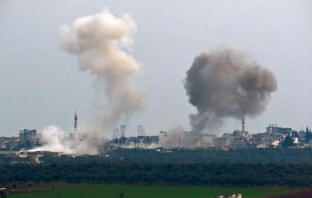 قصف في سوريا (أ ف ب)