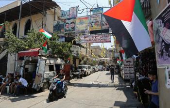 مدخل أحد المخيمات الفلسطينية في لبنان (أرشيف)