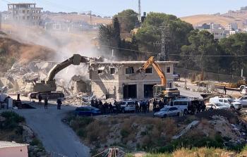 الاحتلال يهدم منزلاً فلسطينياً بالضفة الغربية   (أرشيف)