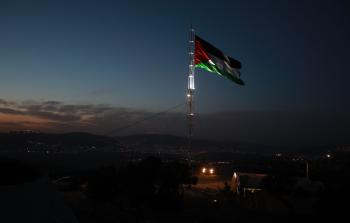 صورة من رباط الفلسطينيين على قمة جبل 