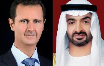 الرئيس السوري وولي عهد أبو ظبي (أرشيف)