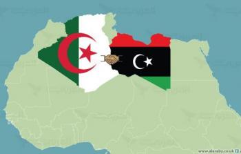 ليبيا والجزائر على الخريطة