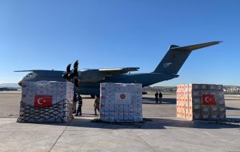 طائرة مساعدات طبية تركية (أرشيف)