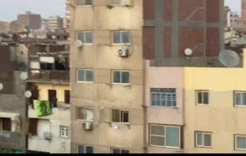 العمارة التي تحصن فيها مسلحون في الأميرية بالقاهرة