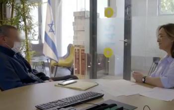 صورة من مقابلة تقرير القناة الإسرائيلية