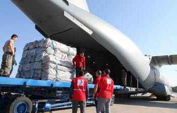 طائرة مساعدات تركية في صورة من الأرشيف