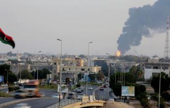 قصف يستهدف مناطق من العاصمة الليبية طرابلس (أرشيف)
