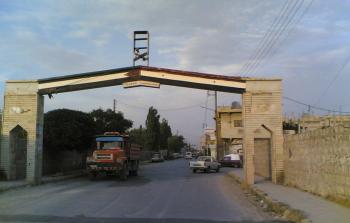 مدخل مخيم النيرب للاجئين الفلسطينيين في سورية (أرشيف)