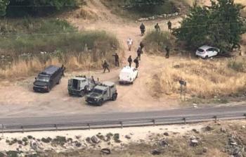 جانب من إعدام قوات الاحتلال للشاب فادي سمارة مساء أمس في رام الله