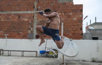 المصارع التّونسي عبد الرّحمن الدّريدي (الأناضول)