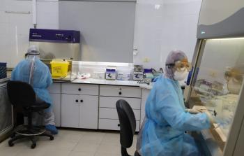 طواقم وزارة الصحة بغزة في حالة استنفار منذ بدء جائحة كورونا (أرشيف)