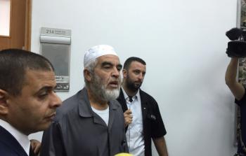 الشيخ رائد صلاح في إحدى جلسات محاكمته (أرشيف)