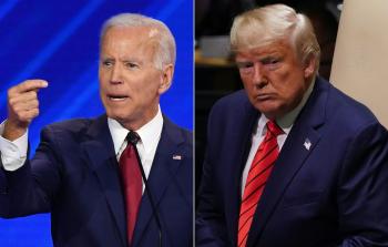 بايدن وترامب في صورة مدمجة