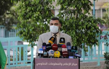 المتحدث باسم وزارة الصحة بغزة د. أشرف القدرة (تصوير محمود أبو حصيرة)