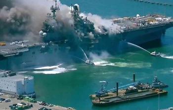 صور للسفينة الحربية الأمريكية