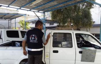 جانب من مسرح الجريمة التدريبي