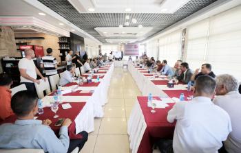 جانب من انتخابات هيئة المطاعم والفنادق بغزة (تصوير/ محمود أبو حصيرة)