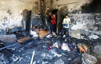 أثر حرق المستوطنين عائلة دوابشة