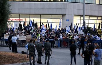 جانب من التظاهرات الاحتجاجية ضد نتنياهو (وكالات)