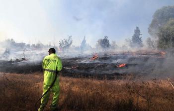 جانب من الحرائق اليوم