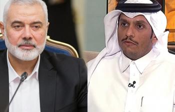 وزير الخارجية القطري ورئيس حركة حماس