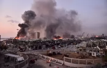 جانب من آثار حادث 