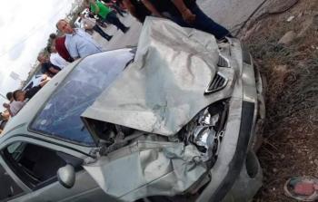 صورة من مكان حادث السير