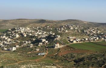 مشهد لقرية المغير في رام الله (أرشيف)