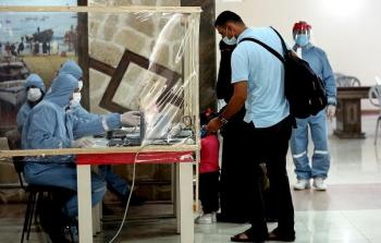 جانب من عمل المعبر اليوم