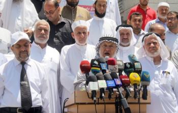 وقفة سابقة لرابطة علماء فلسطين بغزة (أرشيف)