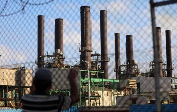 محطة الكهرباء الوحيدة في قطاع غزة .. تصوير/ ياسر فتحي