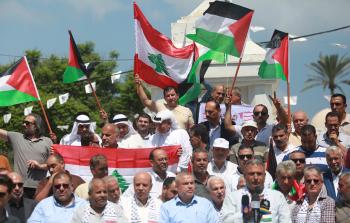 فعاليات تضامنة في غزة مع الشعب اللبناني (الأناضول)