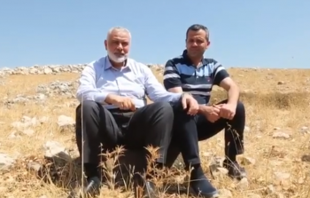 جانب من زيارة هنية إلى مرج الزهور