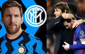 ميسي مع كونتي