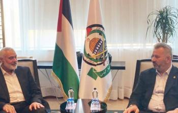 هنية يستقبل رئيس لجنة فلسطين في البرلمان التركي