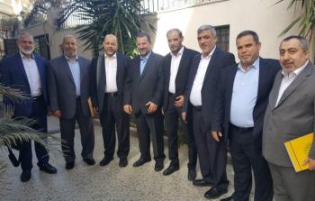 قيادة حركة حماس في زيارة سابقة للقاهرة أرشيف)