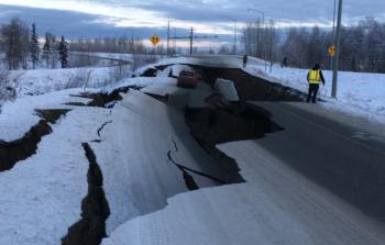 زلزال ألاسكا    (وكالات)