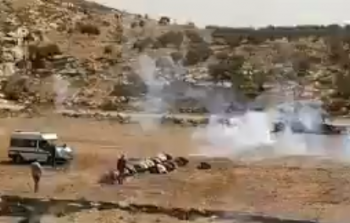 الاحتلال يقمع فعالية زراعة الأشجار في قرية بيت دجن