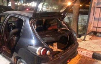 سيارة الشهيد صنوبر (وكالات)