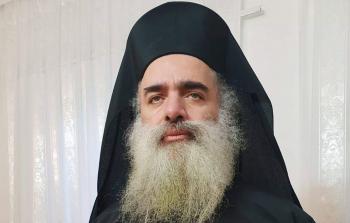 المطران عطا الله حنا رئيس أساقفة سبسطية الروم الأرثوذكس (صورة أرشيفية)