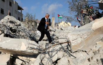 منزل دويكات بعد هدمه من قبل قوات الاحتلال