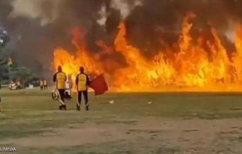 النفق الناري الذي اجتازه الضابط الهندي في مدينة بنغالور