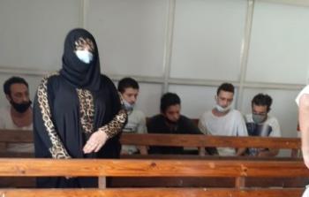 الفناة المصرية عبير بيبرس في المحكمة